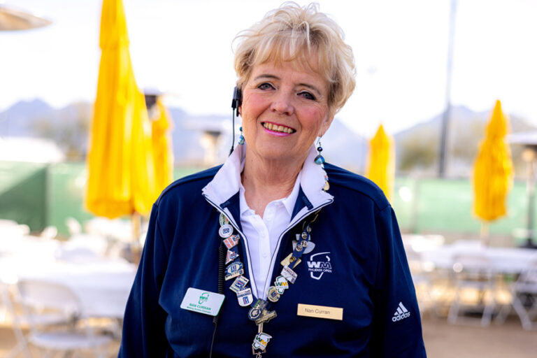 an image of WM Phoenix Open volunteer Nan Curran