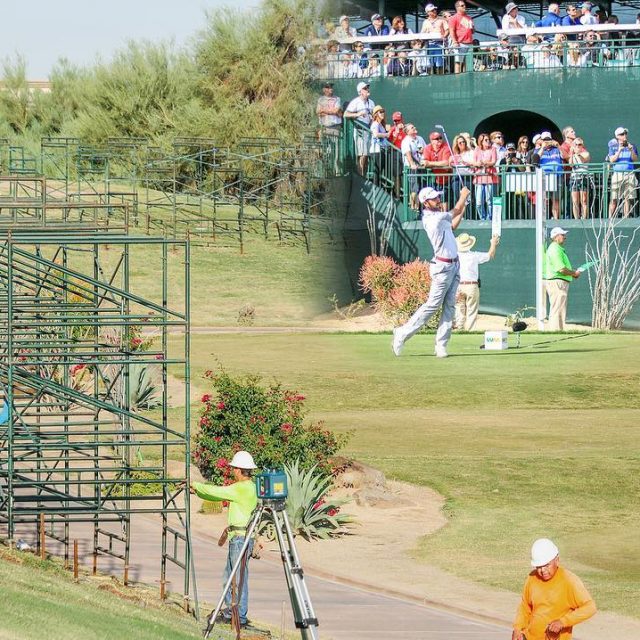 Construction has started for thepeoplesopen! It must be October athellip