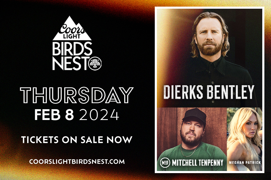 COUNTRY MUSIC STAR DIERKS BENTLEY ADDED TO COORS LIGHT BIRDS NEST