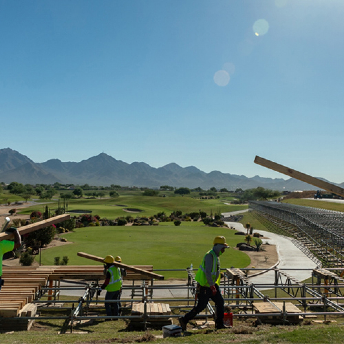 CONSTRUCTION UNDERWAY AT TPC SCOTTSDALE FOR 2025 WM PHOENIX OPEN