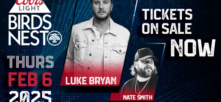 FIVE-TIME ENTERTAINER OF THE YEAR LUKE BRYAN TO HEADLINE THURSDAY NIGHT OF 2025 COORS LIGHT BIRDS NEST