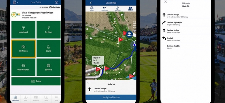 PGA TOUR Mobile App Introduces Onsite Wayfinding Experience