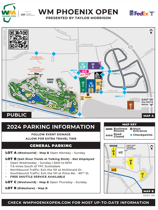 PARKING & EVENT MAP Official Website of the WM Phoenix Open